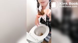 SCAT - Asian girls pooping in the toilet 5