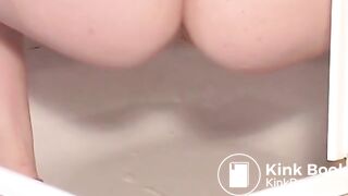 Tight womens asses pooping in public toilets