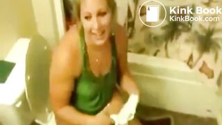 Tight womens asses pooping in public toilets
