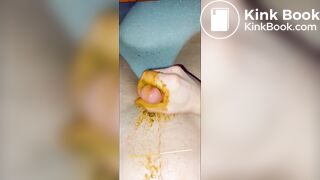 Kacke wichsen in der Wanne