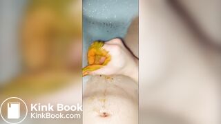 Kacke wichsen in der Wanne