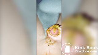 Kacke wichsen in der Wanne