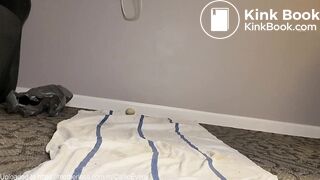 TGirl Shits Her White Stockings and Rides Horsey