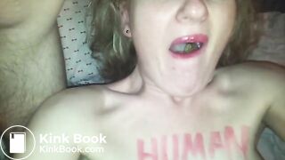 Cute human toilet eats shit from his asshole