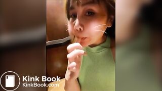 Chinese Scat Slut eats it all