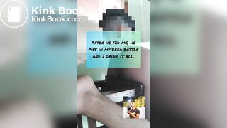 Str8 twink fed me his poop and made drink his piss