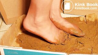 sexy chinese feet full of dog scat in pantyhose 6