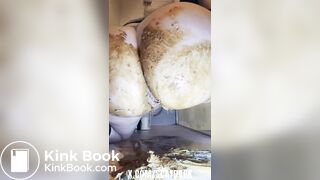 Anal play with my whole body full of poo @scatdark