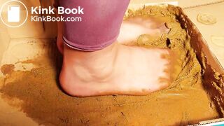 sexy chinese feet full of dog scat in pantyhose 4