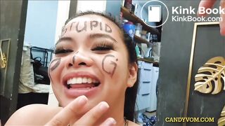 chink couple have fun with raceplay and shit