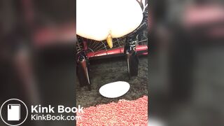Valentina shitting scat tranny pooping in dish