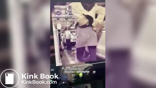 Chinese girl poops outside car