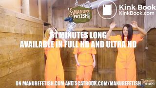 Green Is the New Orange lesbian threesome in shit