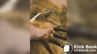 Smearing piss, shit and sweaty