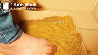 sexy chinese feet full of dog scat in pantyhose 5