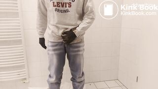 hot dude smears shit and gets dressed