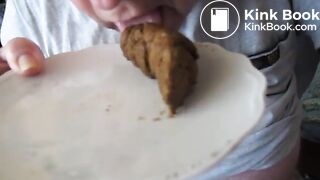 old man sucking a turd