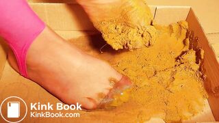 sexy chinese feet full of dog scat in pantyhose 7