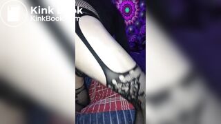 shitting out hollow butplug , with scat nuggets