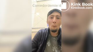 guy eats shit from toilet