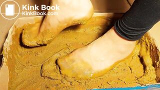 walmart nylon socks test in very big dog shit