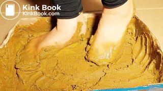 walmart nylon socks test in very big dog shit