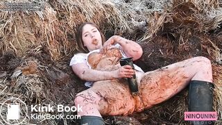 French Scat in a MANURE pile????43#