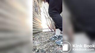 Jogger Girl Takes A Fat Steamy Shit