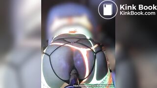 Sissy on XTC shits on dildo, solo pnp