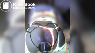 Sissy on XTC shits on dildo, solo pnp