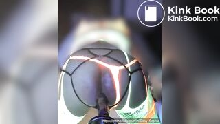 Sissy on XTC shits on dildo, solo pnp