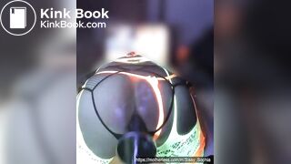 Sissy on XTC shits on dildo, solo pnp