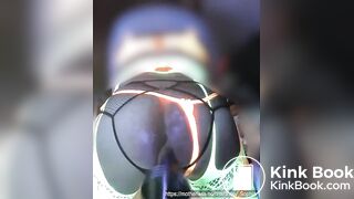 Sissy on XTC shits on dildo, solo pnp