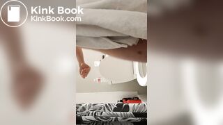 Saggy tits toilet piss