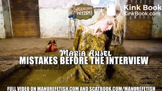 Maria Anjel mistakes before the interview