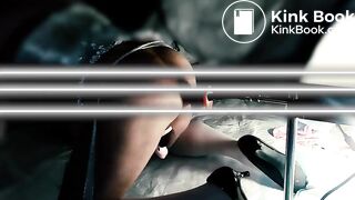 Spun sissy gets dirty on fuck machine (reup)