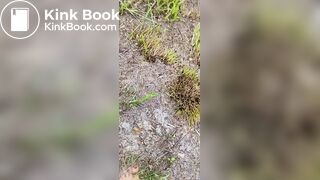 UniQueen21 Uni Ella smearing dog's shit