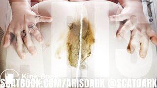 Shitty white stockings @scatdark