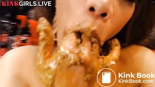 SEXY ASIAN COVERED IN HER OWN POO, VOMIT & EAT SHI