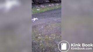 Porta potty scat slut