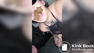 Porta potty scat slut