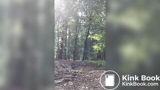 Nackig im Wald Abspritzen