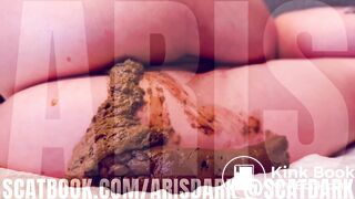 Shitting on the couch @scatdark