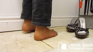 pantyhose high heels asian feet