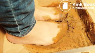 disgusting asian in sexy pantyhose shit 4