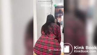 Young Brunette Spreads Ass Wide And Shits