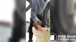 Cum and take a shit