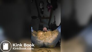 Shiting in pants and eat the dogshit