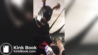 slave cleans up her shitty toes. and loves it.