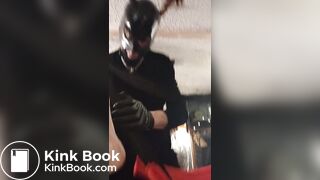 slave cleans up her shitty toes. and loves it.